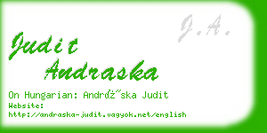 judit andraska business card